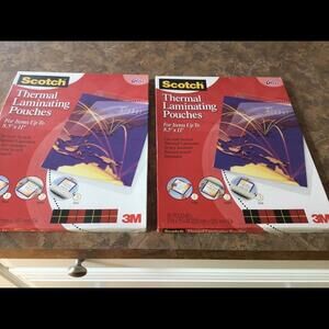 100 Scotch Thermal Laminating Pouches Letter Size (TP3854-50)  (2)PK of 50 each